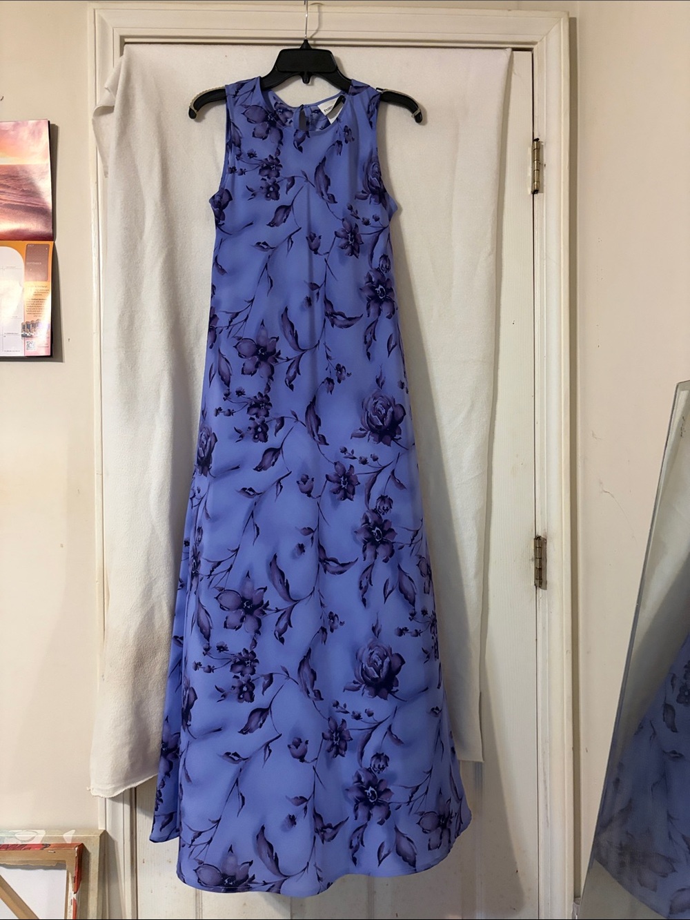 💫 Fashion Bug Lavender Floral Sleeveless Maxi Dress